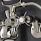 Kingston Brass KS246PN Wall Mount Clawfoot Tub Faucet with Hand Shower, Polished Nickel KS246PN - alternate 3